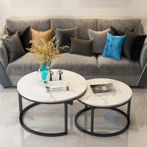 Couchtisch rund 2er set - couchtisch,