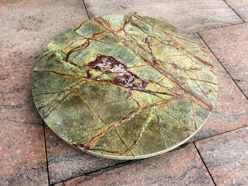Runde marmor tischplatte - marmor,
