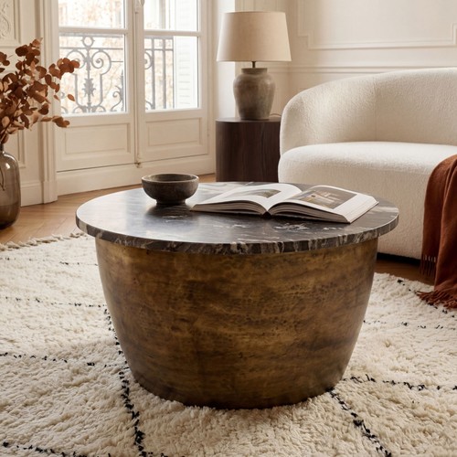 Couchtisch 60cm mit - , marmor
