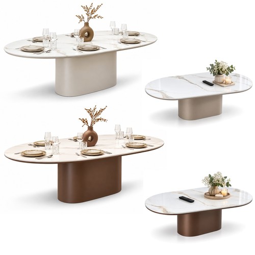 Couchtisch esstisch oval - couchtisch,