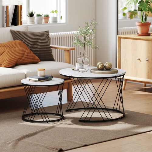 Homcom couchtisch rund - homcom,