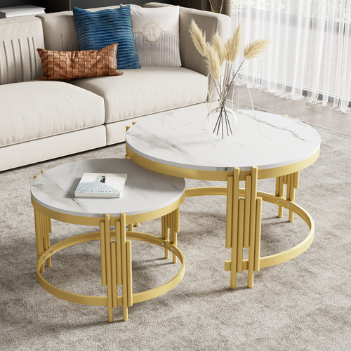 Couchtisch rund 2er - rund, set