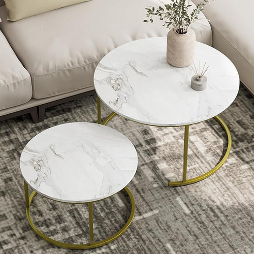 Ware couchtisch rund - couchtisch, 2er