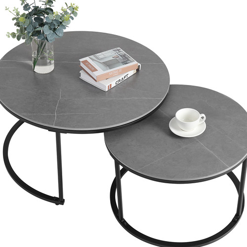 Rund couchtisch marmor - couchtisch, set